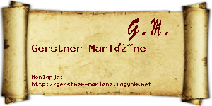 Gerstner Marléne névjegykártya